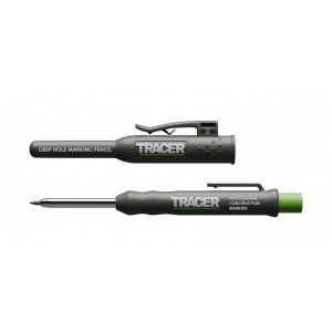 TRACER Deep hole construction pencil with with site holster